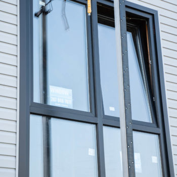 A window in a house.