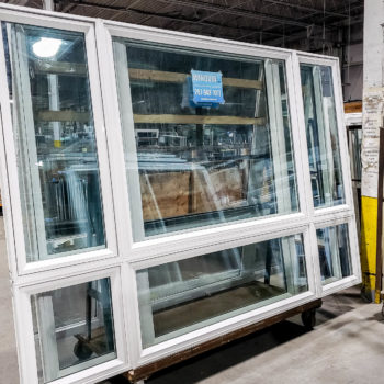 A large warehouse full of windows and doors, perfect for your next project.